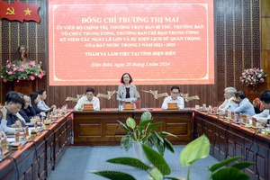 Senior Party official works with Điện Biên Party Committee 