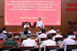 Minister of Foreign Affairs Bùi Thanh Sơn Visits and Works in Điện Biên
