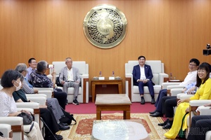 'Secretary of the Provincial Party Committee Trần Quốc Cường Receives the Japan-Việt Nam Friendship Association