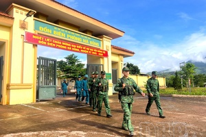 'Border patrol in rainy season