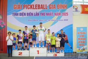 'Điện Biên successfully holds first Family Pickleball Tournament