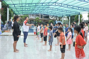 '50 children in special circumstances trained in swimming and drowning prevention skills