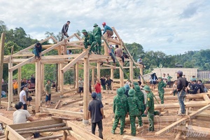 Điện Biên border guards practice “good mass mobilization”