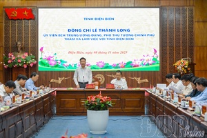 Deputy PM Lê Thành Long works in Điện Biên