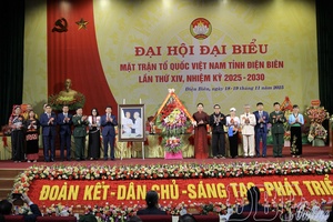 14th Congress of Delegates of Điện Biên provincial Vietnam Fatherland Front successfully organized