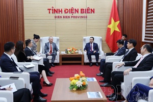 Comrade Trần Tiến Dũng receives delegation of China Pacific Construction Group