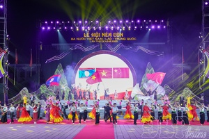Opening of the Vietnam - Laos - China Three-Nation Còn Throwing Festival in Điện Biên