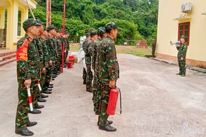 Combat readiness training at Defensive Area 1-Mường Nhé Command