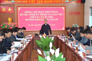 Điện Biên’s Party Chief visits Mường Phăng, Pu Nhi, and Núa Ngam communes