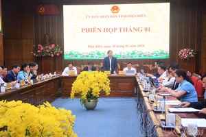Điện Biên provincial People’s Committee holds January meeting to consider many important contents