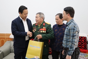 Party Secretary Trần Tiến Dũng visits and presents gifts to policy families