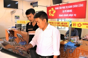 Administrative reform in Pú Nhung