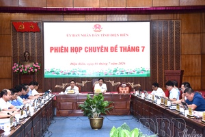 Điện Biên provincial People’s Committee holds July meeting