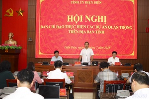Accelerating progress of important projects in Điện Biên province