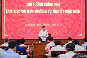 Prime Minister Lê Minh Hưng works in Điện Biên