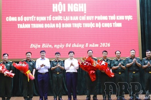 Establishing infantry regiments under Điện Biên provincial Military Command