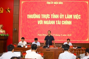 Standing Board of Điện Biên provincial Party Committee works with financial sector