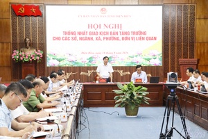Điện Biên assigns growth scenarios to departments, sectors, communes, wards, and units