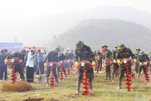 'Soldiers accompanies green harvest seasons