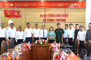 Điện Biên provincial Department of Industry and Trade works with Jiangcheng County delegation