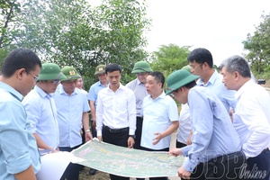 Deputy Secretary of Điện Biên provincial Party Committee Nguyễn Văn Thắng inspects Sơn La - Điện Biên - Tây Trang Border Gate Expressway Project