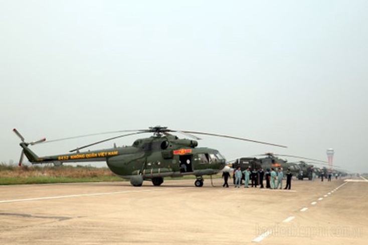 Helicopters participate in first joint rehearsal