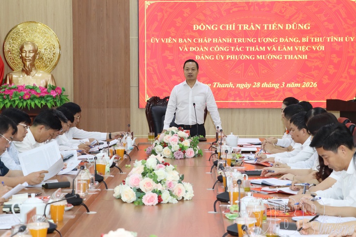 Điện Biên’s Party Chief Trần Tiến Dũng works in Mường Thanh ward